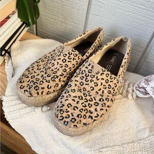 Toms Leopard Print Slip-On Espadrilles
